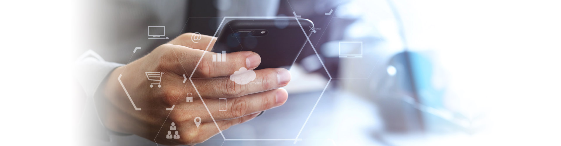 man using mobile phone